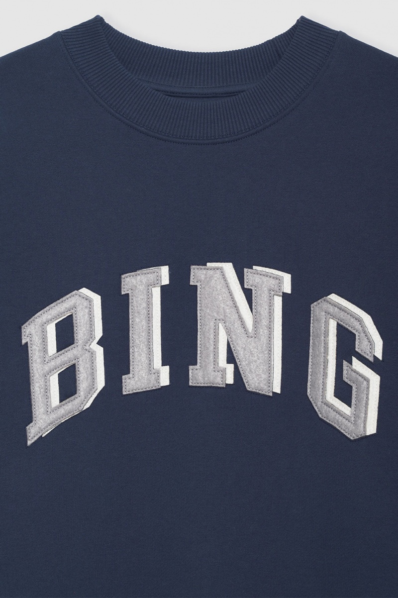 Sweat Anine Bing Tyler Bing Bleu Marine Femme | QHD-5516235